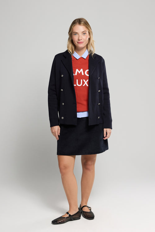 armor-lux-nevez-cardigan-long-femme-laine-et-acrylique-double-boutonnage image 4