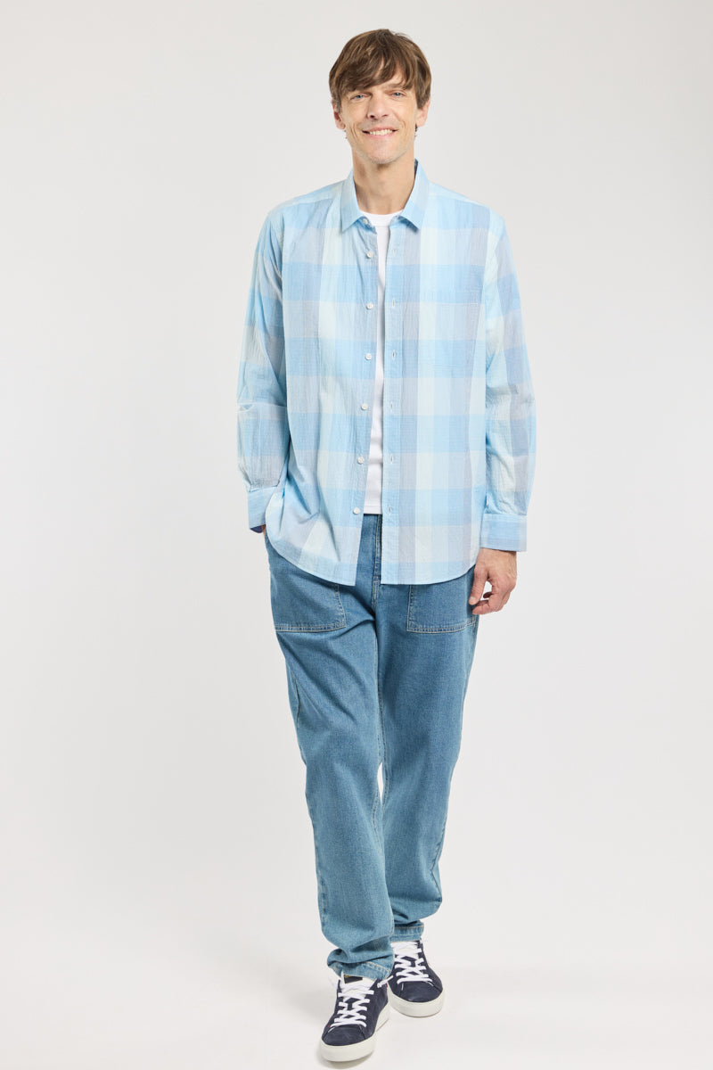 armor-lux-chemise-petits-carreaux-coton-homme-coupe-confort image 3