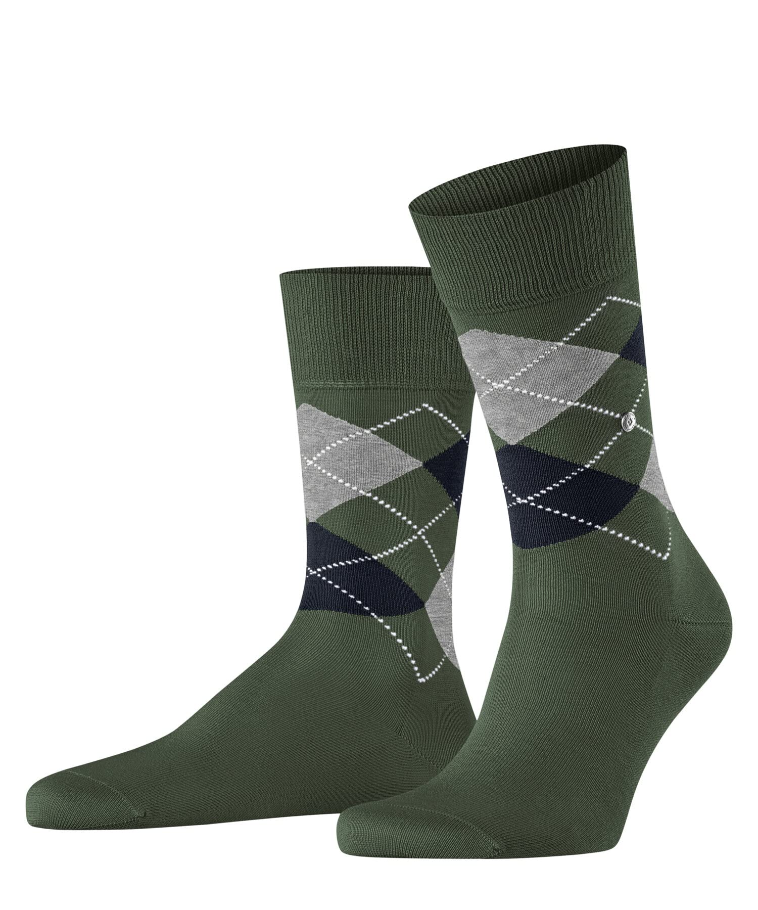 burlington-manchester-chaussettes-homme-coton-vert-mountain-green-40-46 image 1