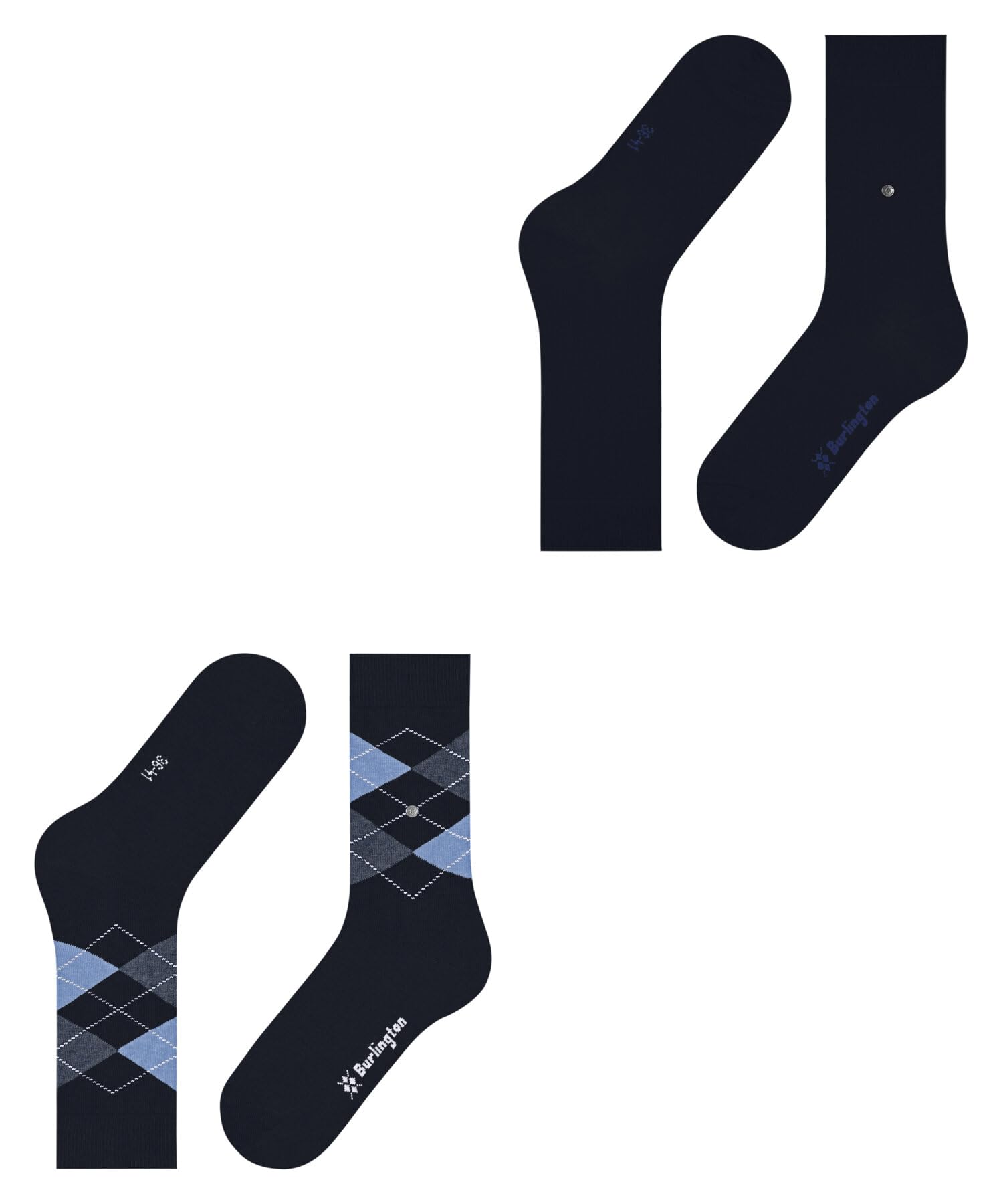 burlington-everyday-mix-multipack-chaussettes-femme-coton-fantaisie-2-paires-vio image 5