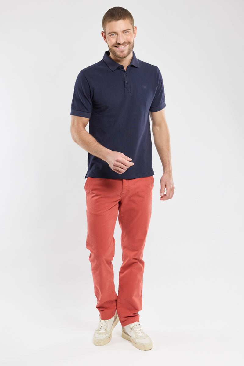 armor-lux-ploneis-polo-homme-uni-coton-piqu-manches-courtes image 3