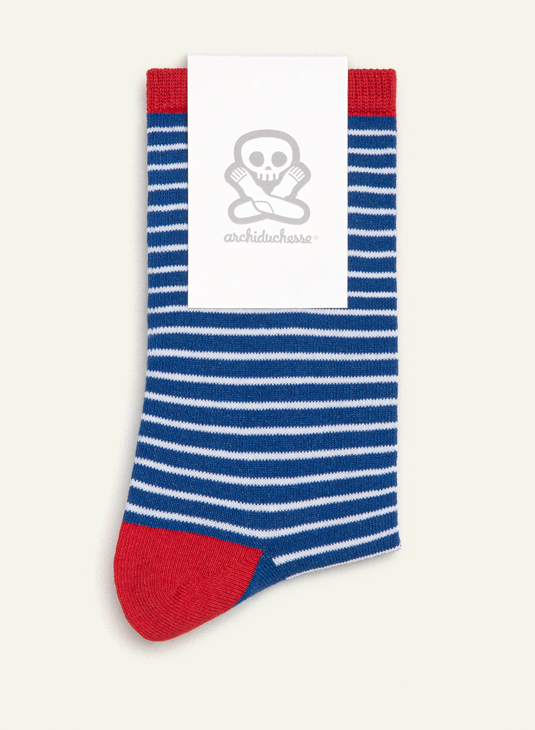 archiduchesse-tretat-chaussettes-enfant-ray-es-bleues-recycl-es image 3