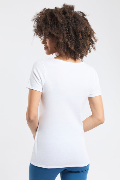 armor-lux-t-shirt-uni-coton-bio-et-kapok-femme image 4