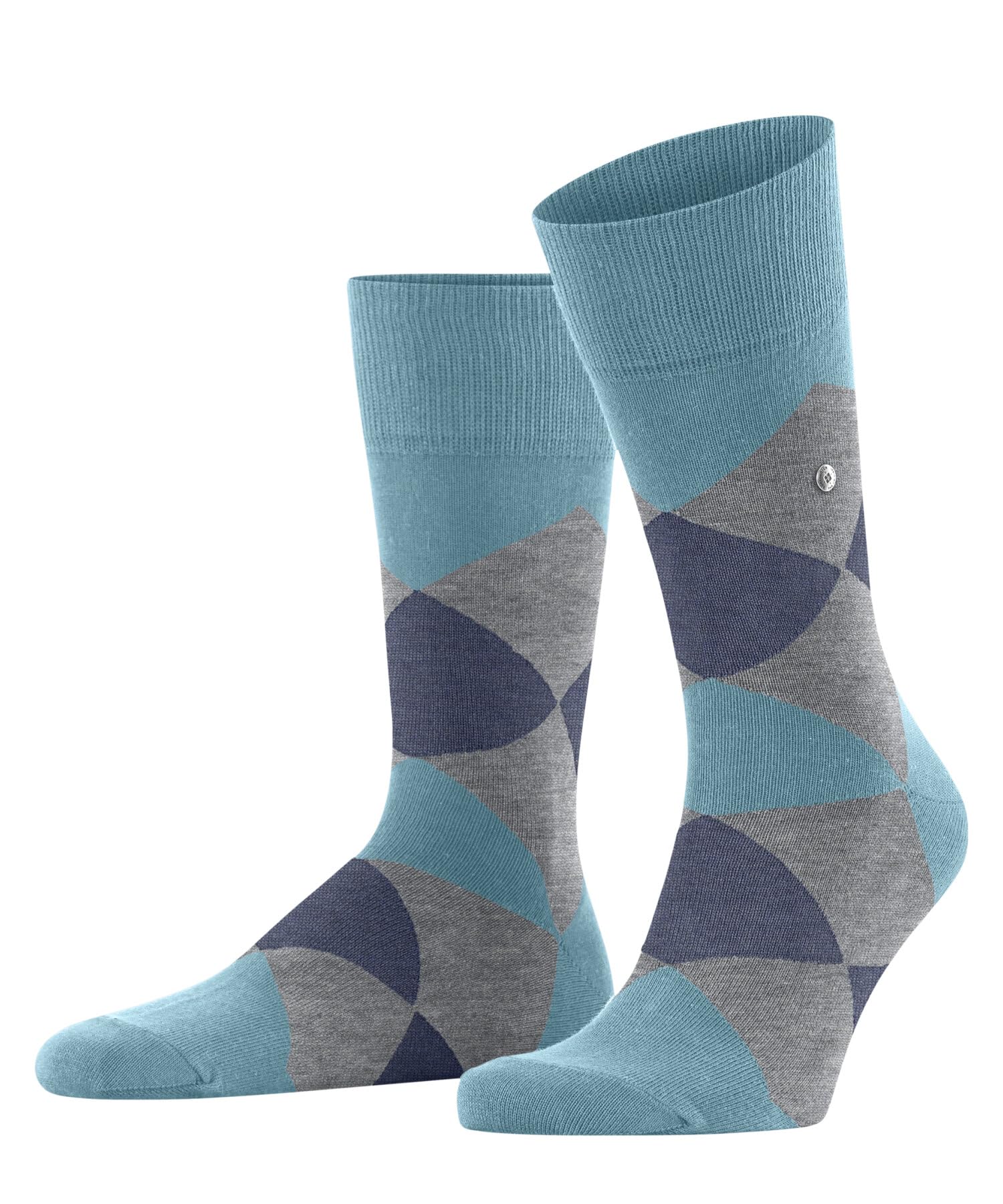 burlington-clyde-chaussettes-homme-coton-fantaisie-bleu-40-46 image 1