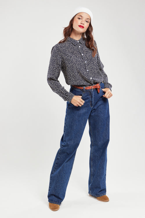 armor-lux-blouse-pois-cupro-manches-longues-col-revers image 3
