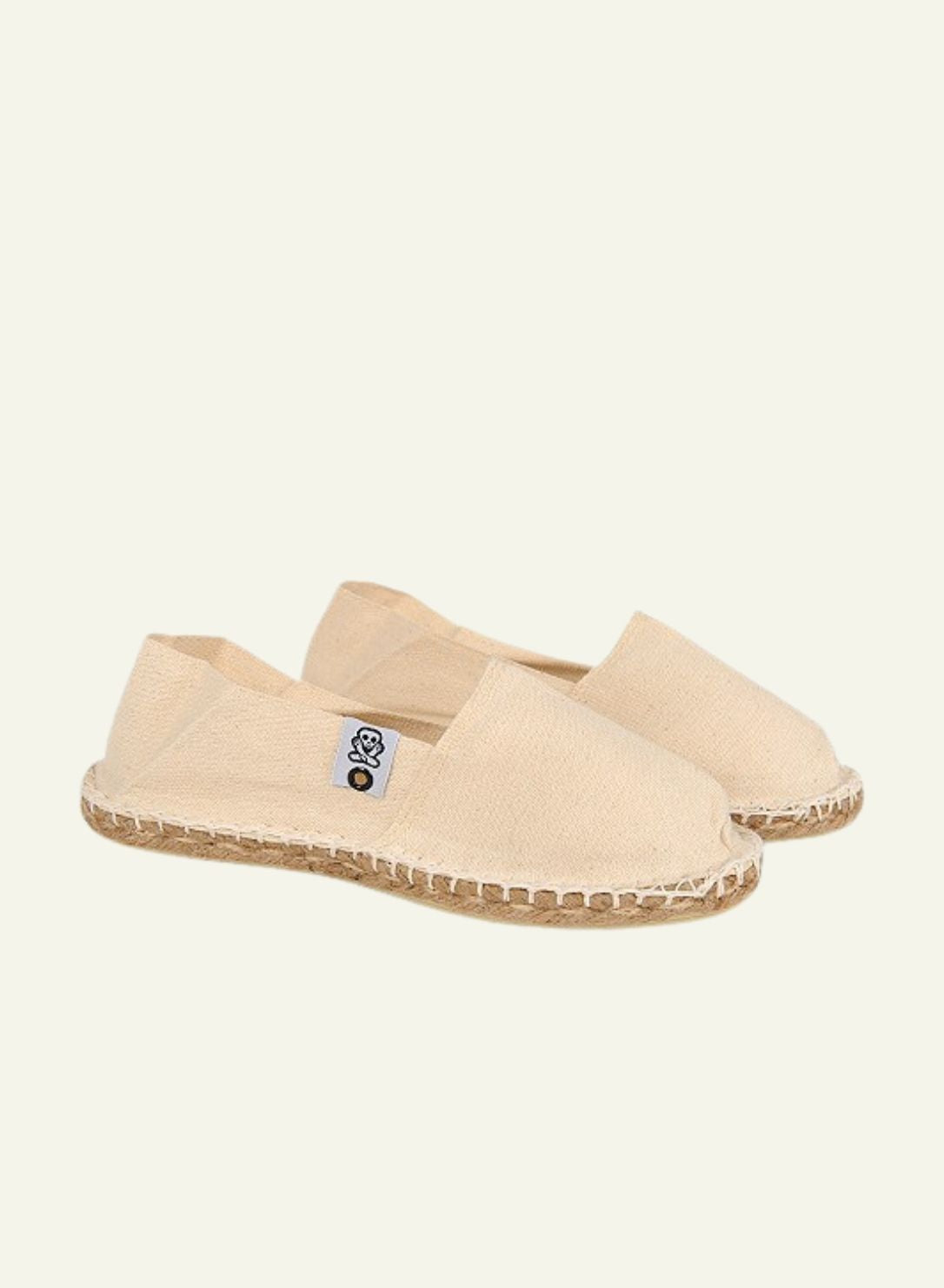 espadrille-blanc-cr-me-toile-coton-r-g-n-r-semelle-jute image 1