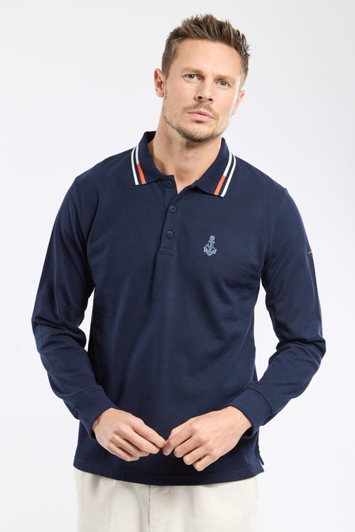 armor-lux-polo-manches-longues-homme-coton-piqu-3 image 2