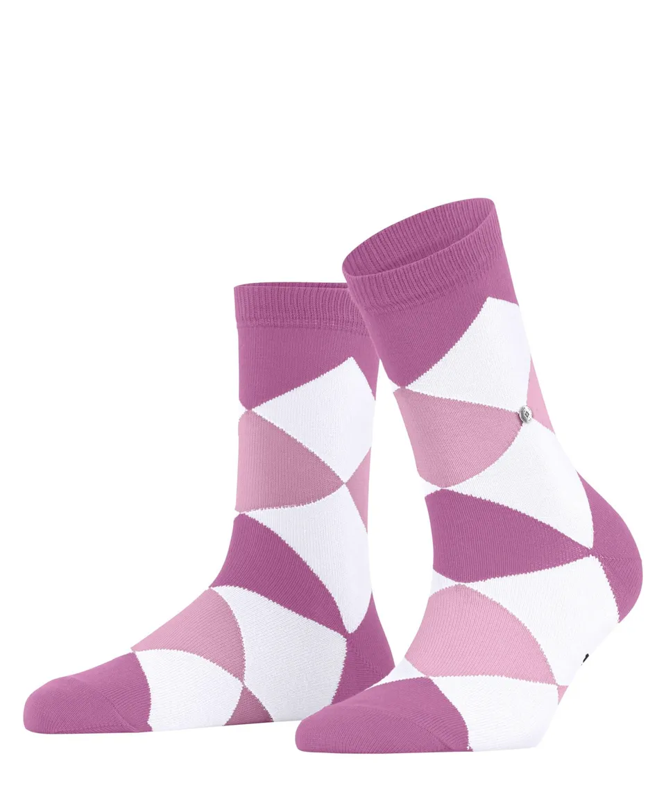 burlington-bonnie-chaussettes-femme-coton-fantaisie-rouge-cranberry-8043-36-41 image 1