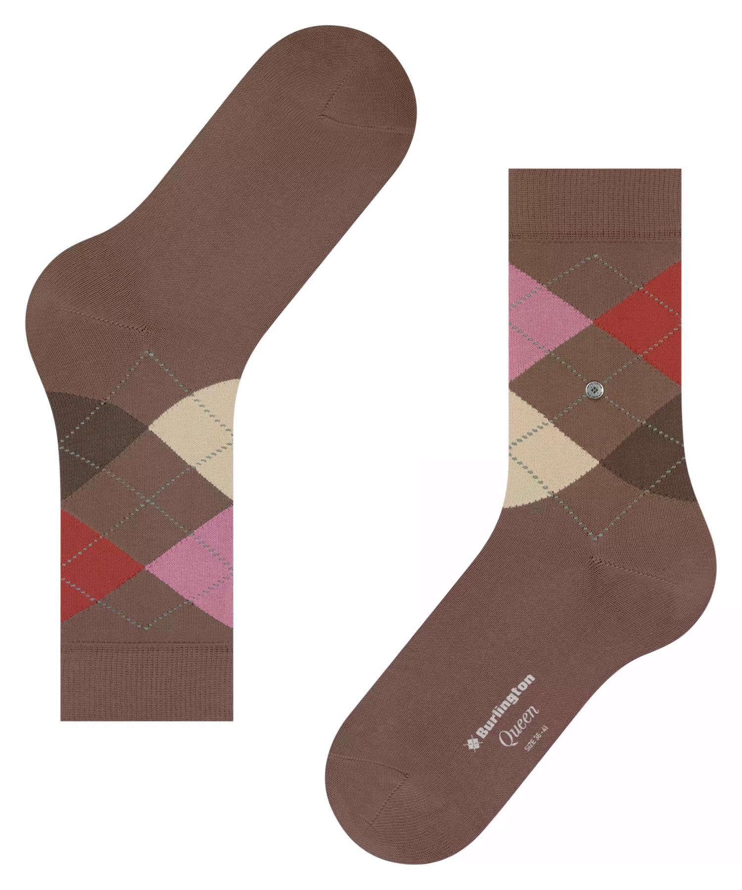 burlington-queen-chaussettes-femme-coton-fantaisie-marron-walnut-5022-36-41 image 5
