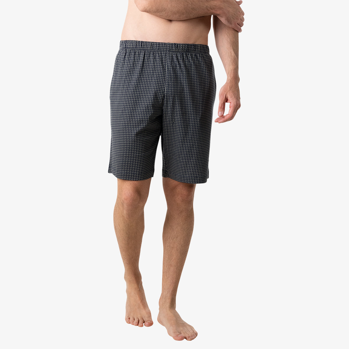 eminence-pyjama-court-col-t-homme-casual-haut-vert-short-marine image 4