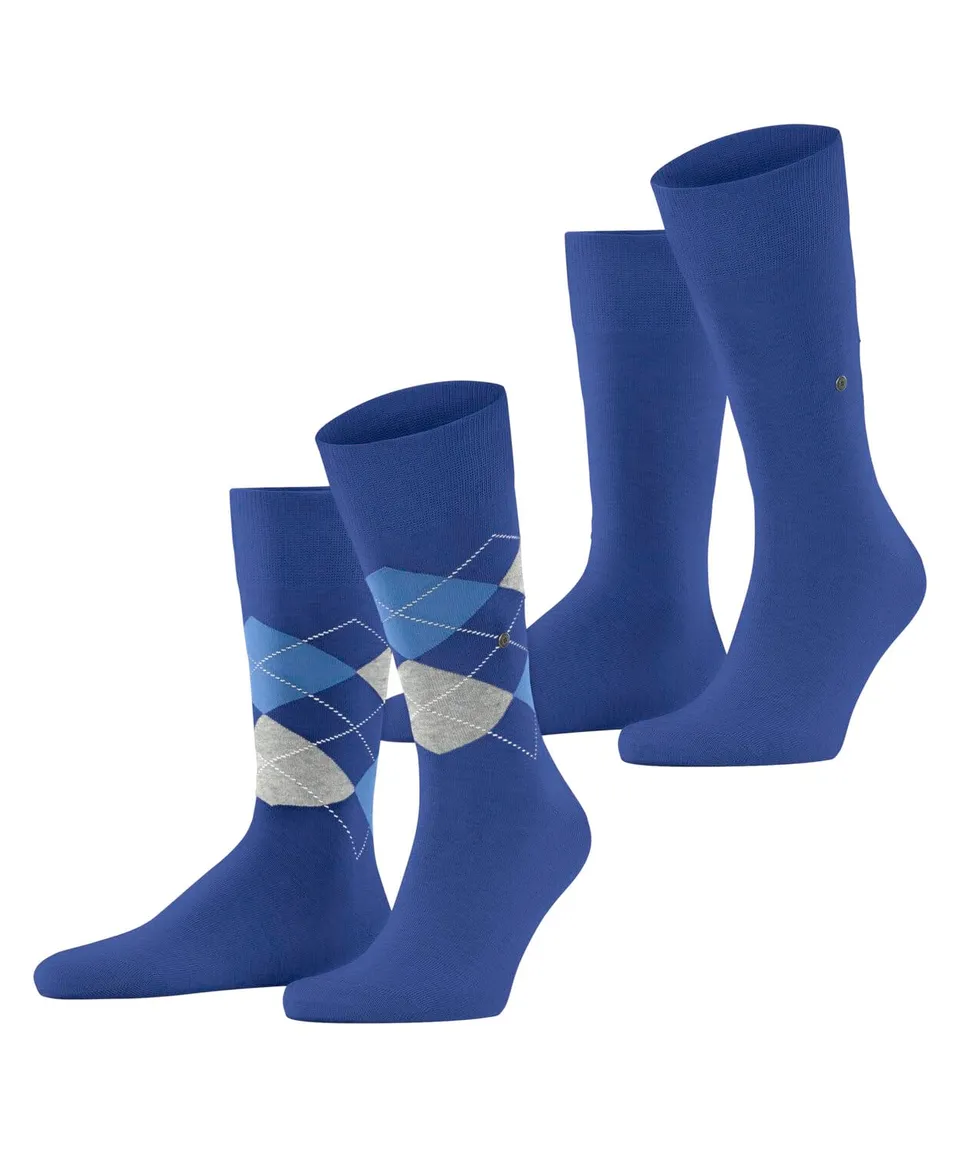 burlington-everyday-argyle-mix-lot-2-paires-chaussettes-homme-coton image 1