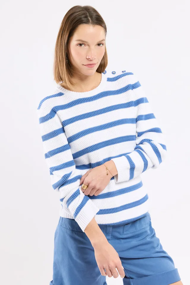 armor-lux-deauville-pull-zig-zag-coton-femme image 1