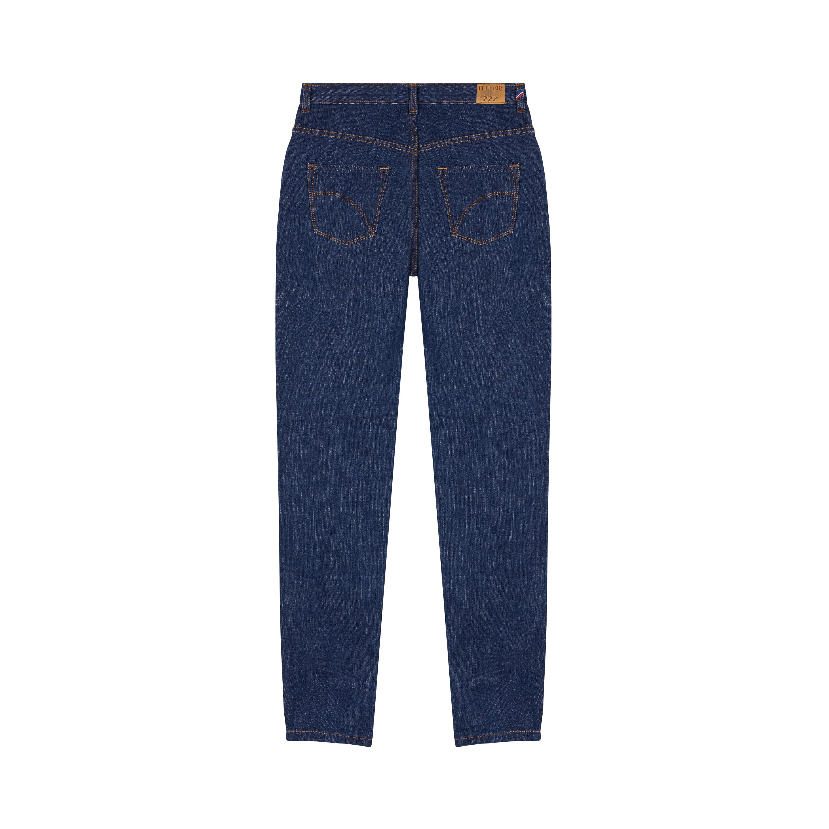 atelier-tuffery-jean-marthe-femme-mom-taille-haute-coton-bio-indigo image 3