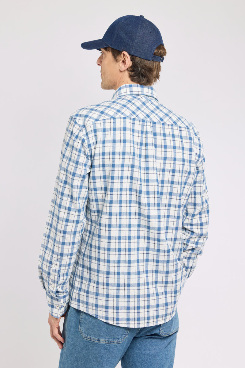 armor-lux-chemise-homme-carreaux-coton-et-lin image 4