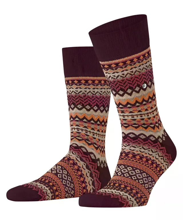 burlington-fair-isle-homme-chaussettes-laine-respirante image 1