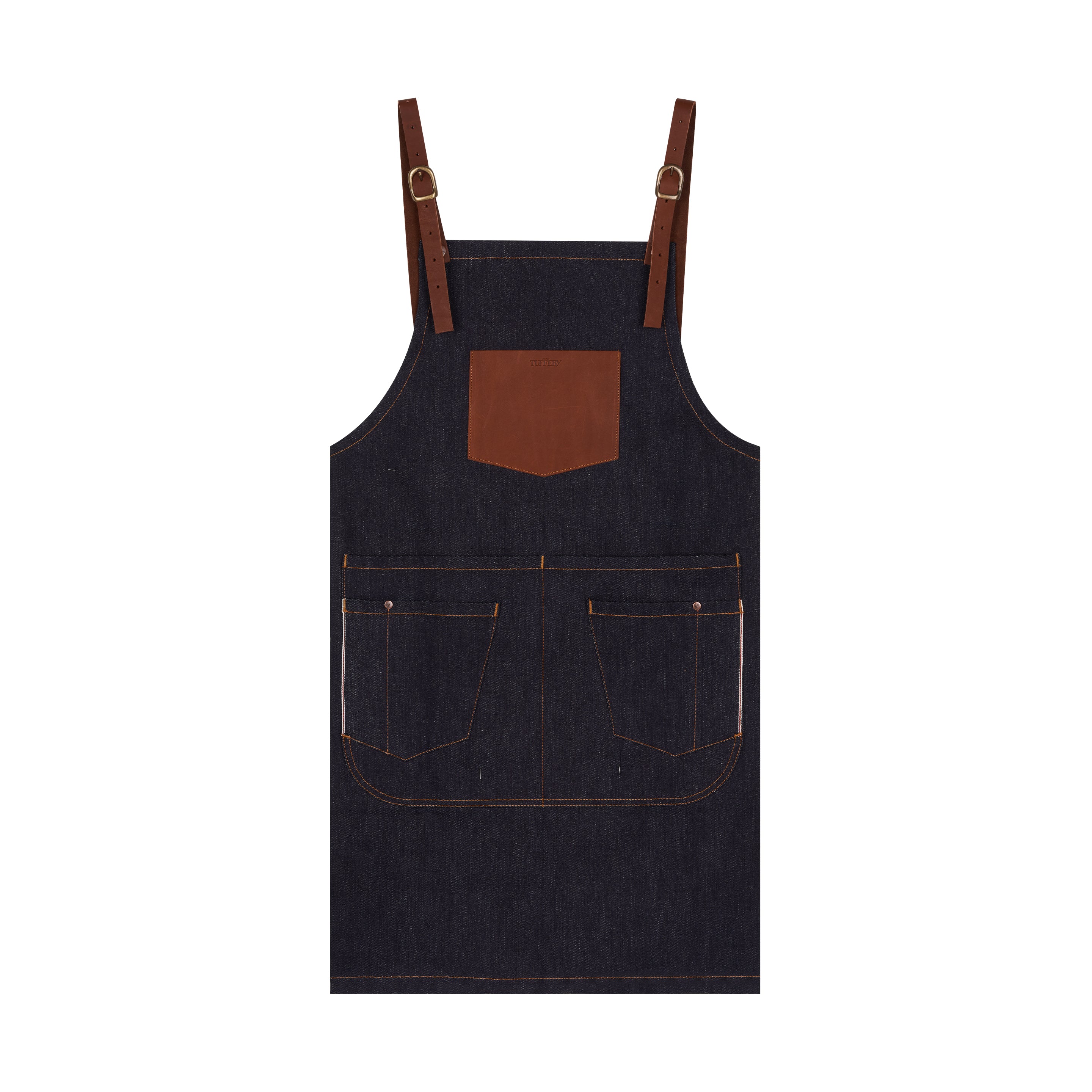 atelier-tuffery-tablier-long-jean-brut-selvedge image 1