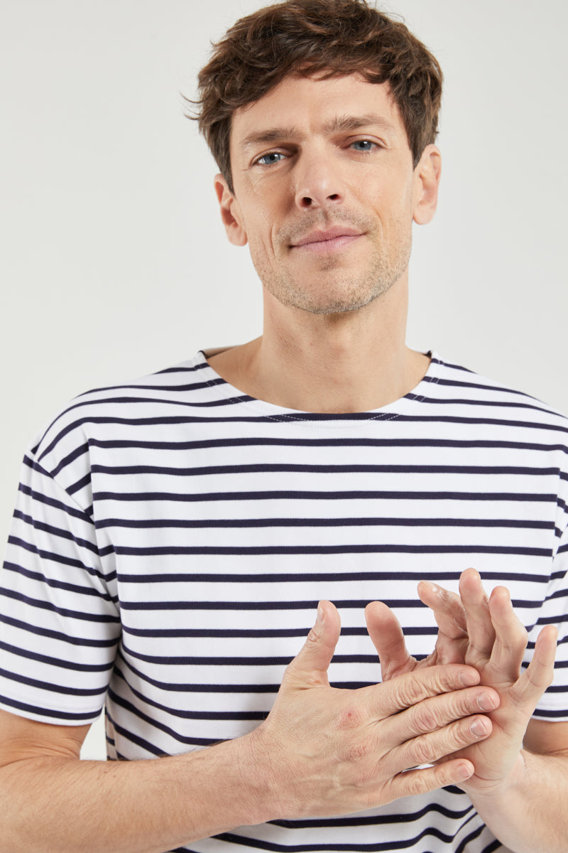 armor-lux-marini-re-do-lan-homme-coton-pais-manches-courtes image 6