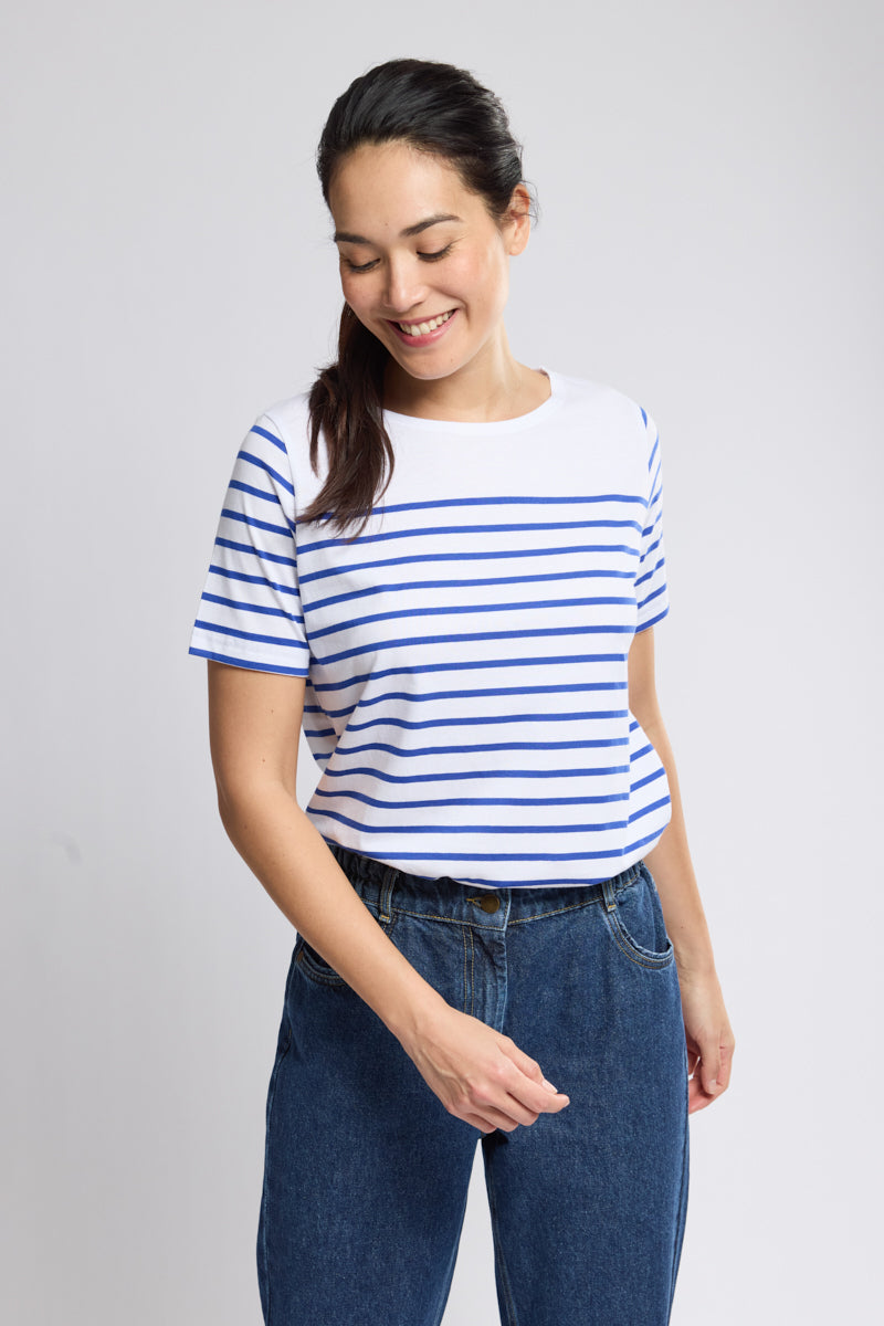 armor-lux-classe-de-mer-marini-re-femme-coton-l-ger-manches-courtes-2 image 1