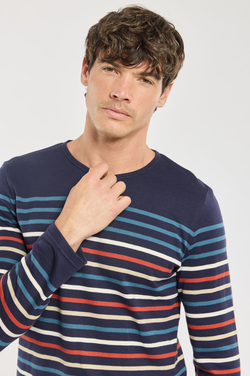 armor-lux-marini-re-deauville-homme-coton-lourd-rayures-plac-es image 2
