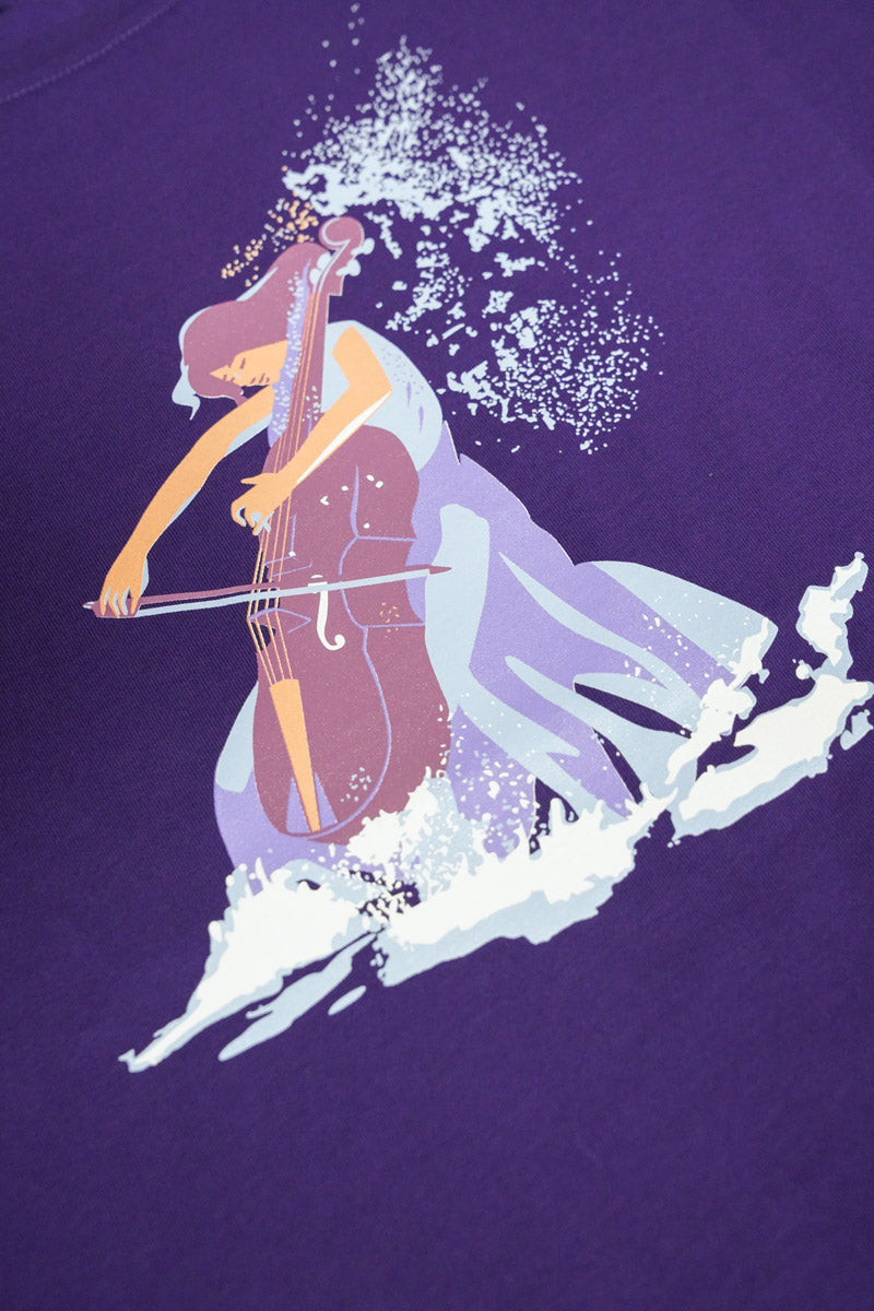 armor-lux-t-shirt-femme-un-violon-sur-le-sable-100-coton image 2