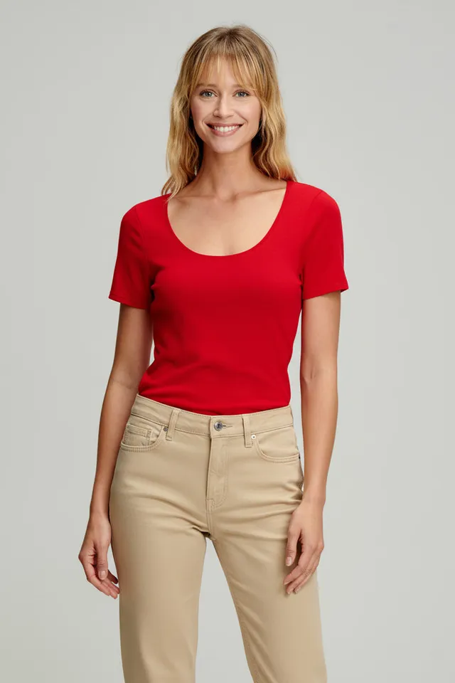 armor-lux-t-shirt-uni-femme-coton-bio-l-ger-7 image 1