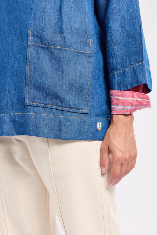 armor-lux-vareuse-heritage-denim-lyocell-lin image 6