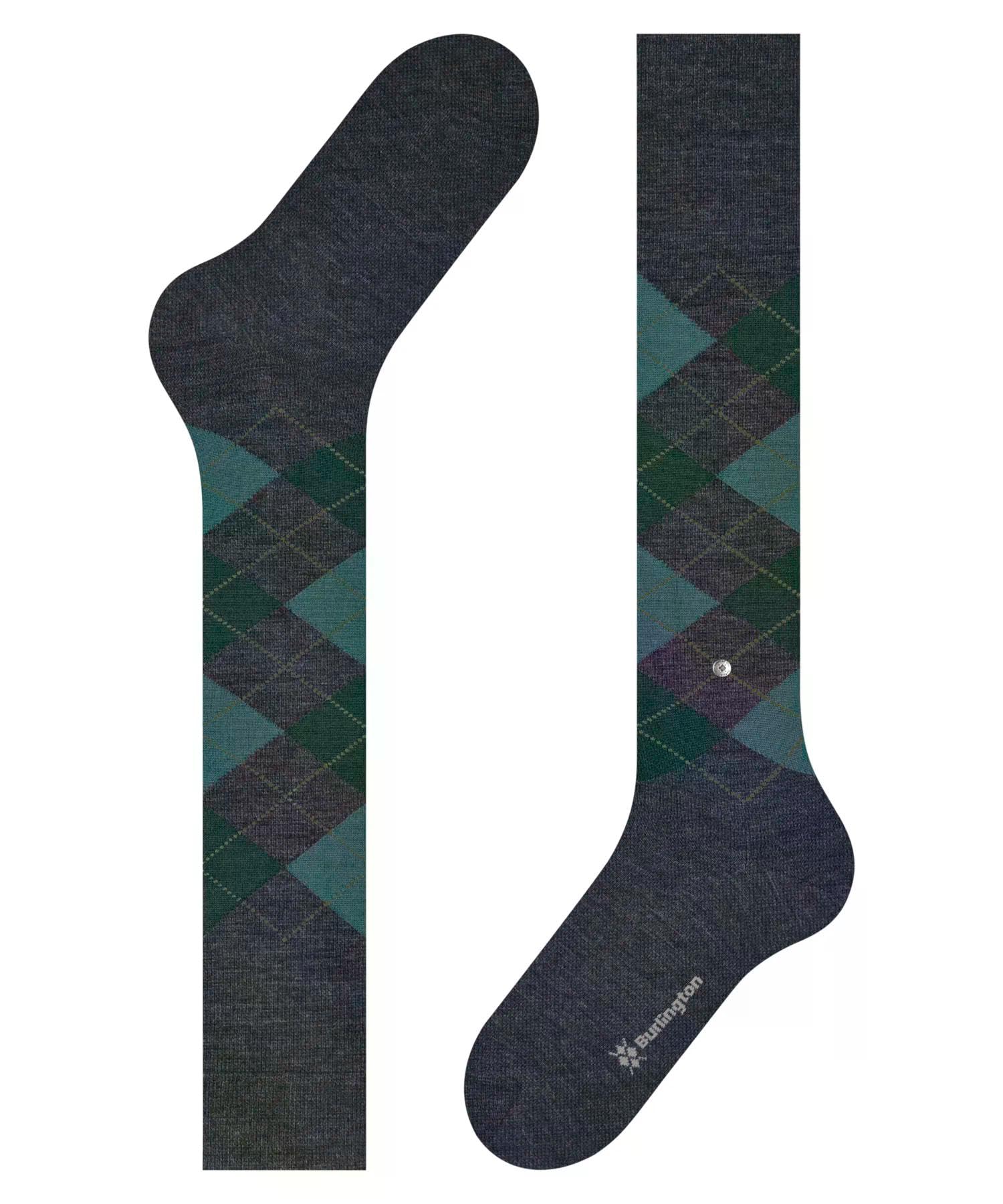 burlington-edinburgh-chaussettes-homme-laine-vierge-argyle-respirant image 5