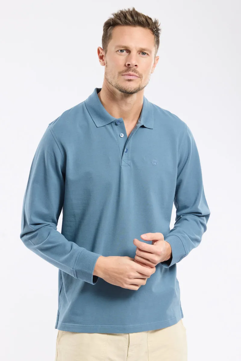 armor-lux-polo-manches-longues-homme-coton-piqu image 1
