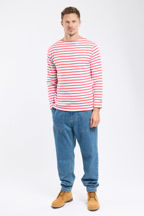 armor-lux-marini-re-homme-coton-rustique-manches-longues-3 image 4