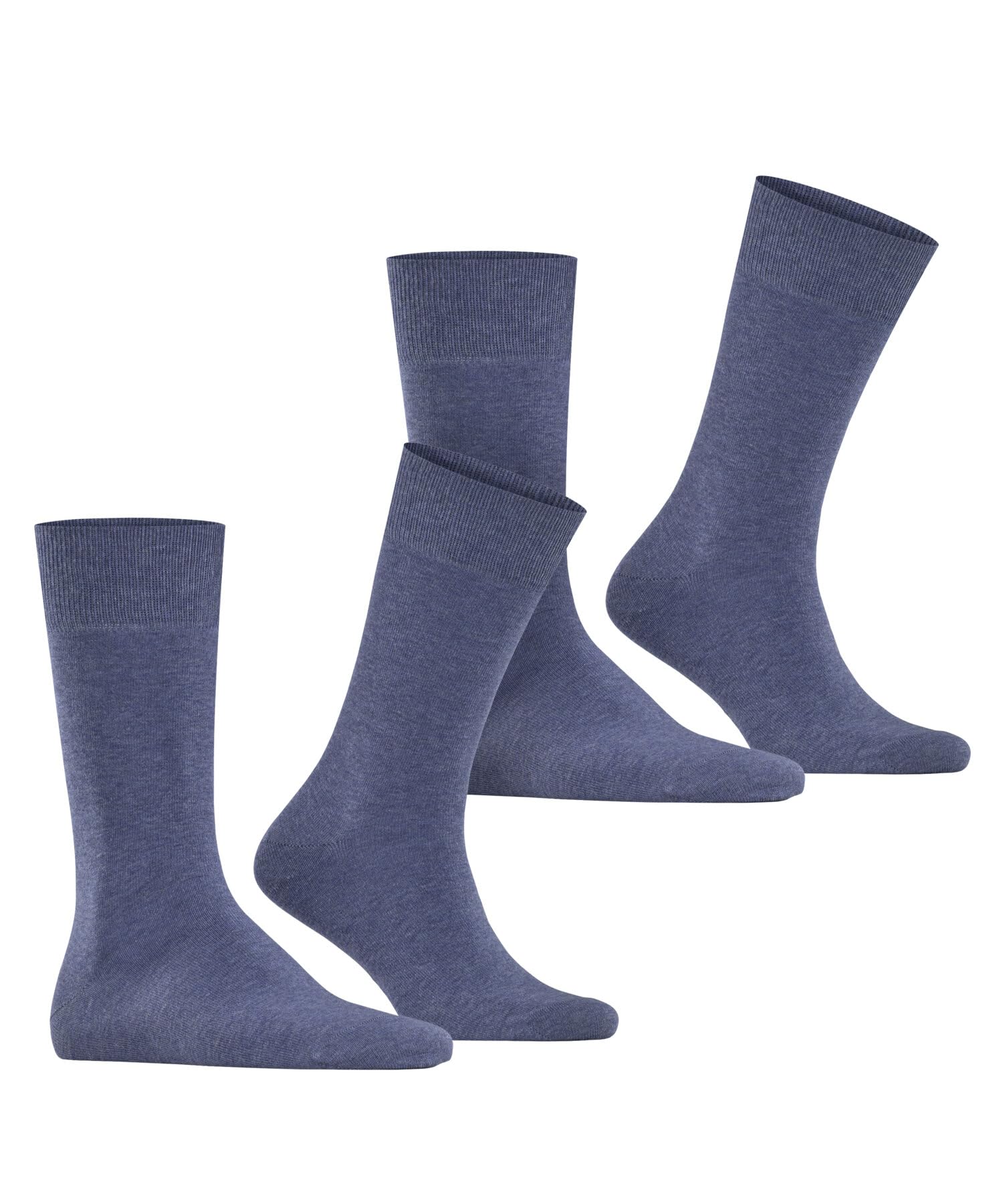 burlington-everyday-chaussettes-homme-coton-lot-de-2-bleu-light-denim image 4