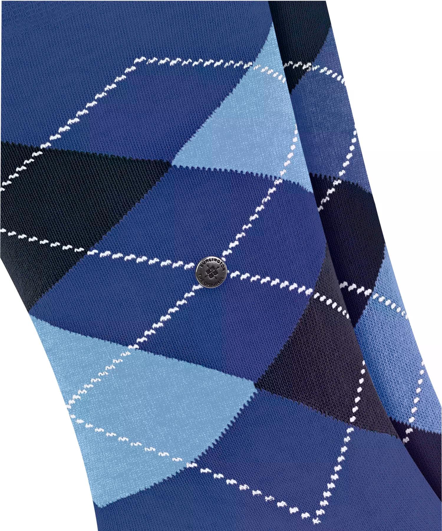 burlington-everyday-argyle-chaussettes-homme-coton-bleu-deep-blue-lot-de-2-paire image 3