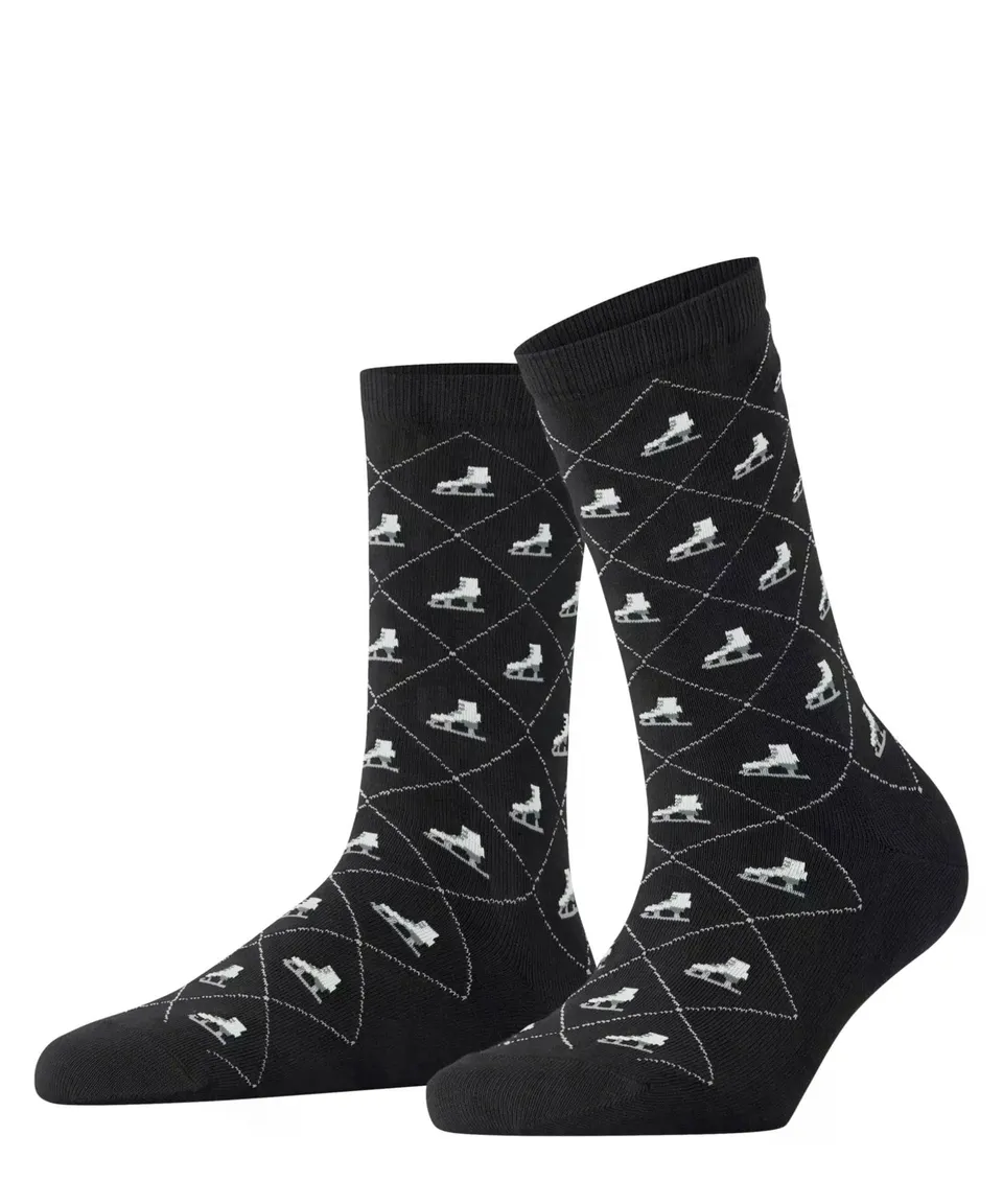 burlington-ice-skate-chaussettes-femme-coton-respirant-no-l image 1