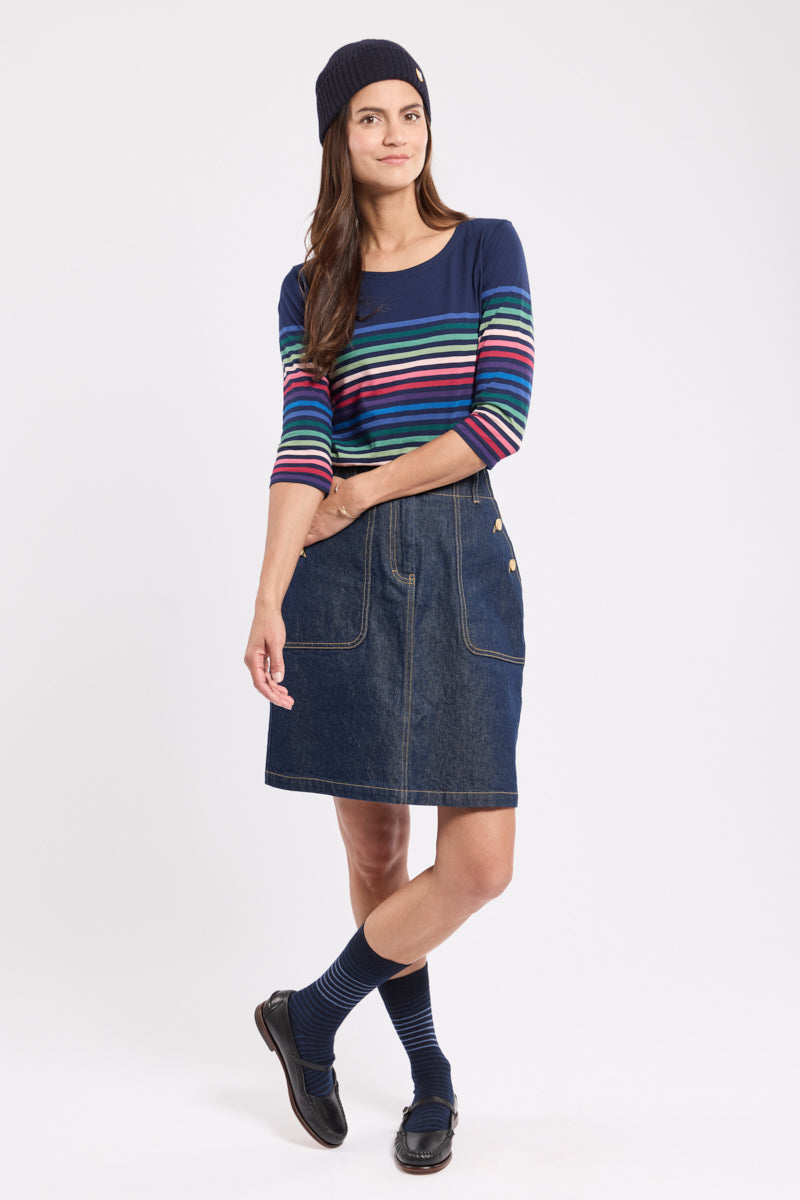 armor-lux-marini-re-10-couleurs-femme-coton-manches-3-4-2 image 3