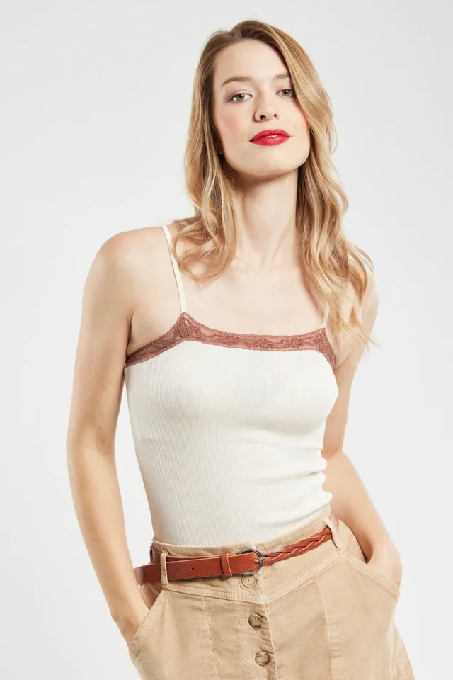 armor-lux-caraco-col-dentelle-femme-laine-et-soie image 1