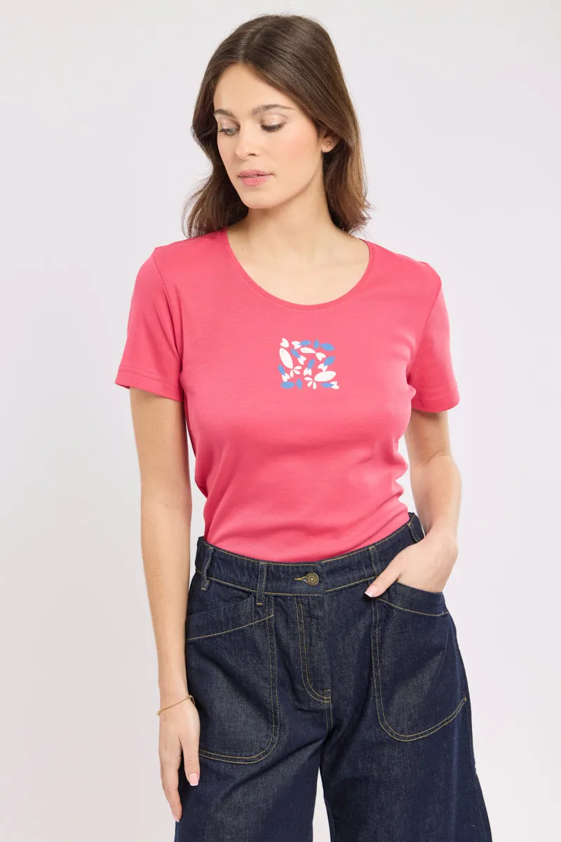 armor-lux-t-shirt-s-rigraphi-femme-coton-l-ger image 1