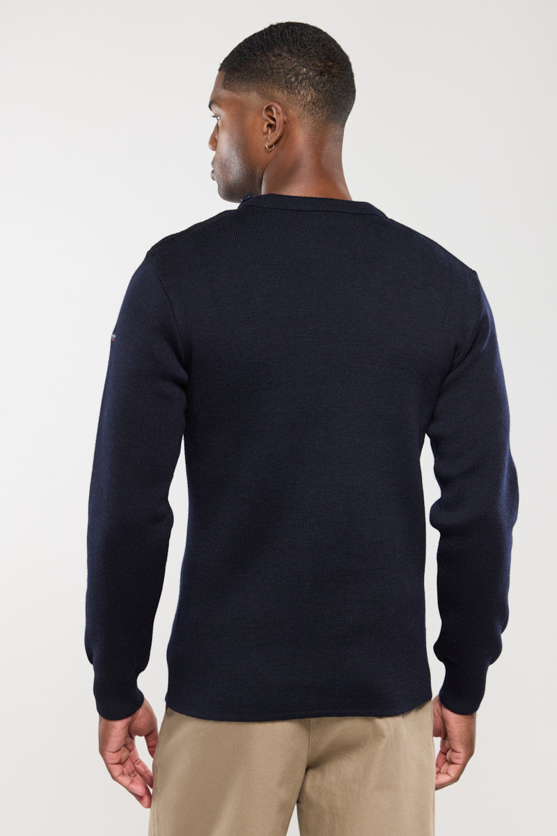 armor-lux-fouesnant-pull-marin-uni-en-laine-5 image 4