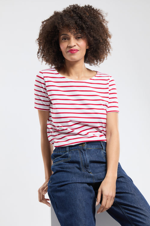 armor-lux-h-ritage-t-shirt-marin-femme-coton-l-ger-col-bateau image 4