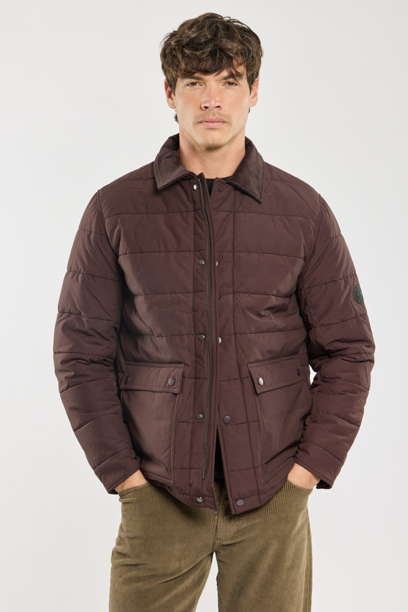 armor-lux-veste-courte-zipp-e-homme-urbain-col-revers-velours image 1