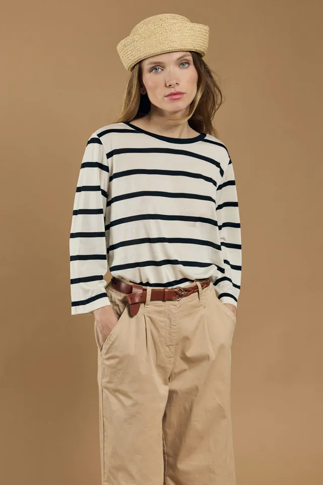 armor-lux-marini-re-soie-femme-manches-longues-col-bateau image 1