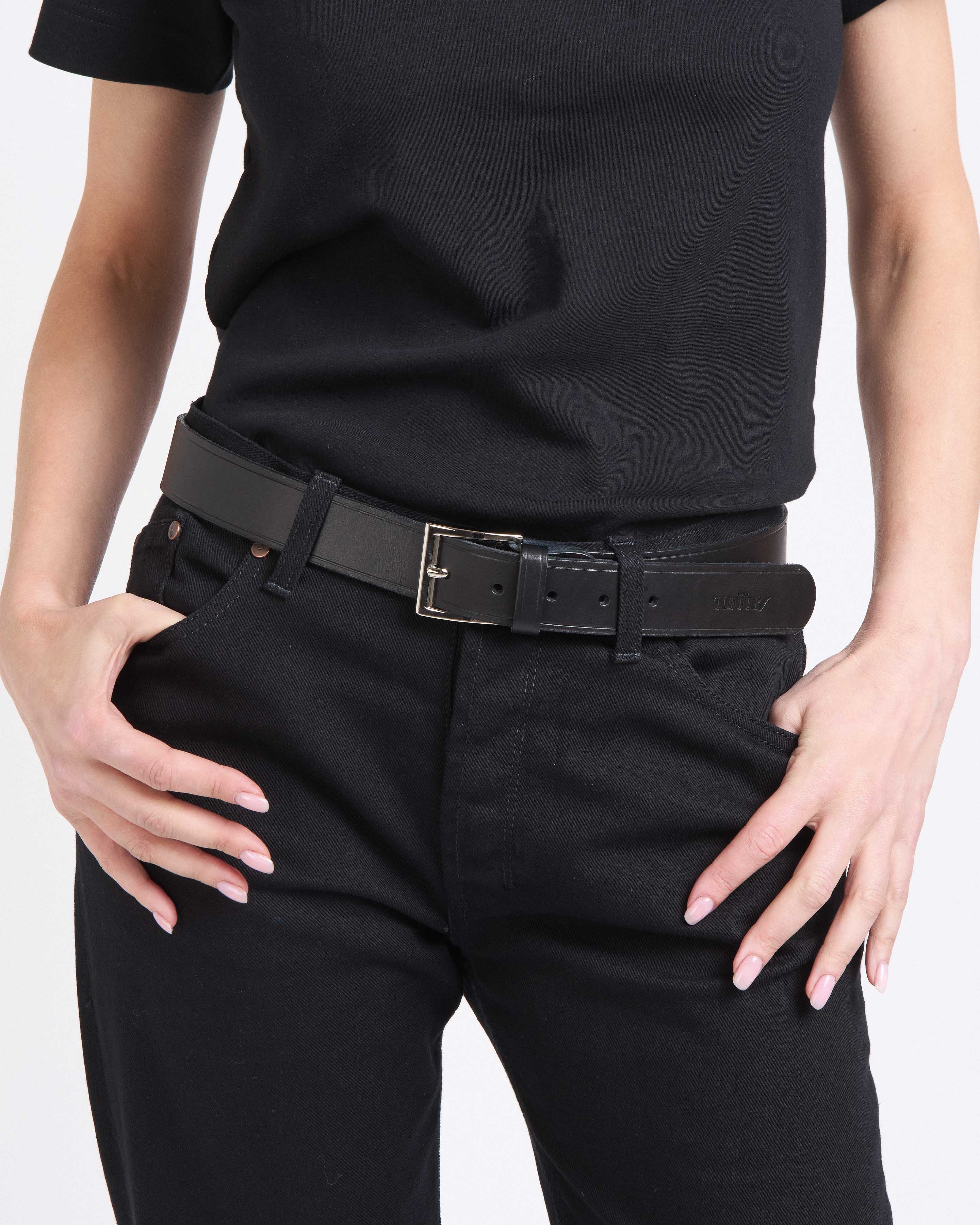 atelier-tuffery-ceinture-cuir-noir-femme image 2