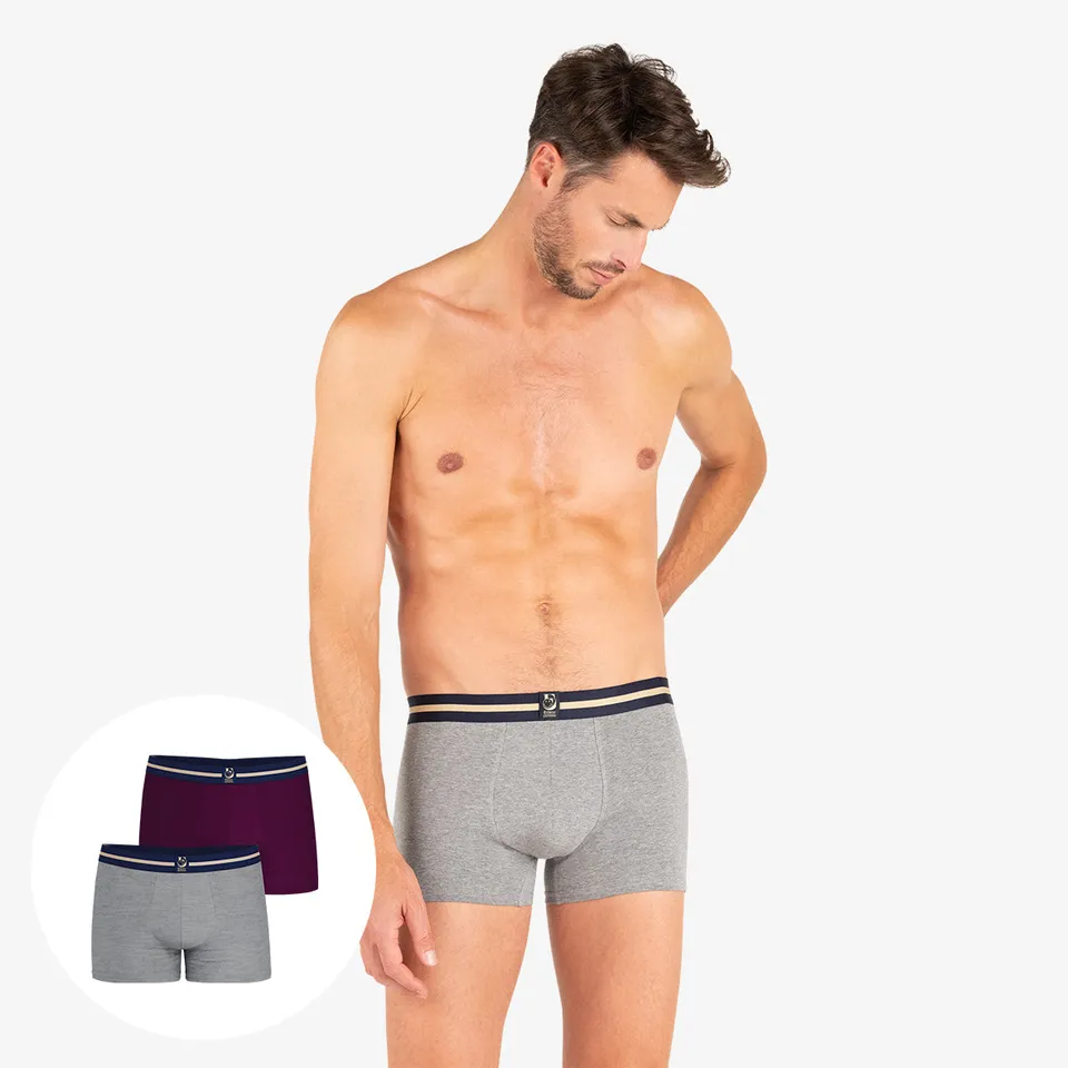lot-de-2-boxers-homme-eminence-x-smileyworld-jersey-stretch image 1