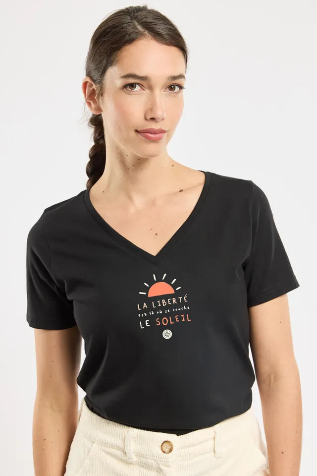 armor-lux-amb-t-shirt-s-rigraphi-femme-col-v image 1