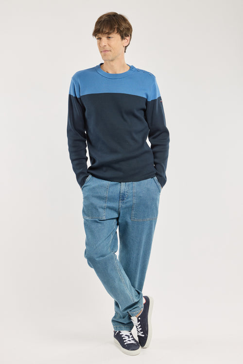 armor-lux-pull-marin-bicolore-homme-100-coton image 4