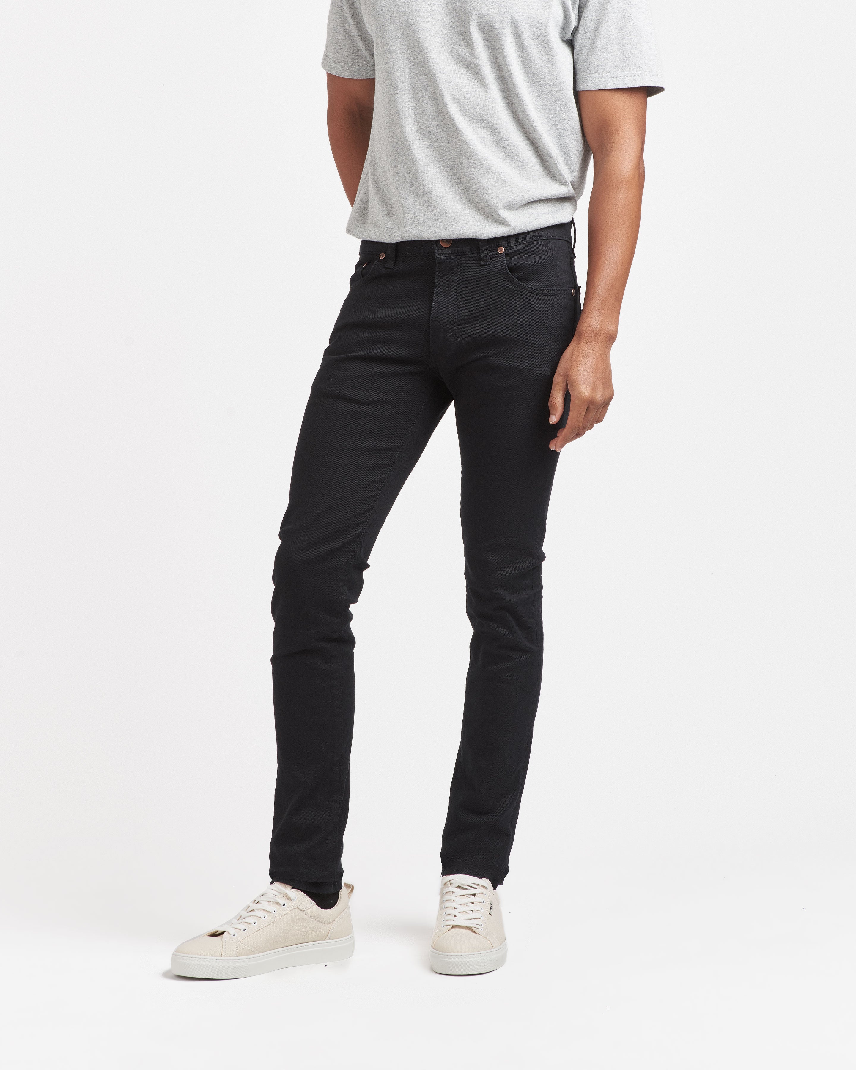 atelier-tuffery-augustin-jean-slim-homme-noir-taille-semi-haute image 4