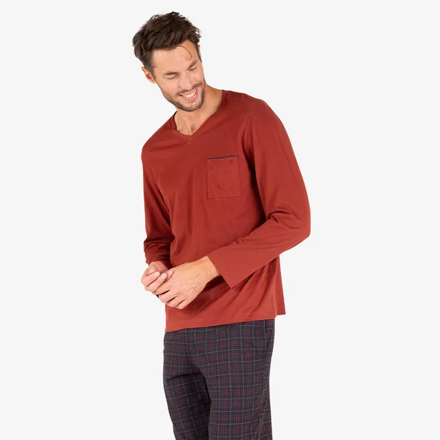 pyjama-long-col-v-homme-l-cossais-eminence image 1