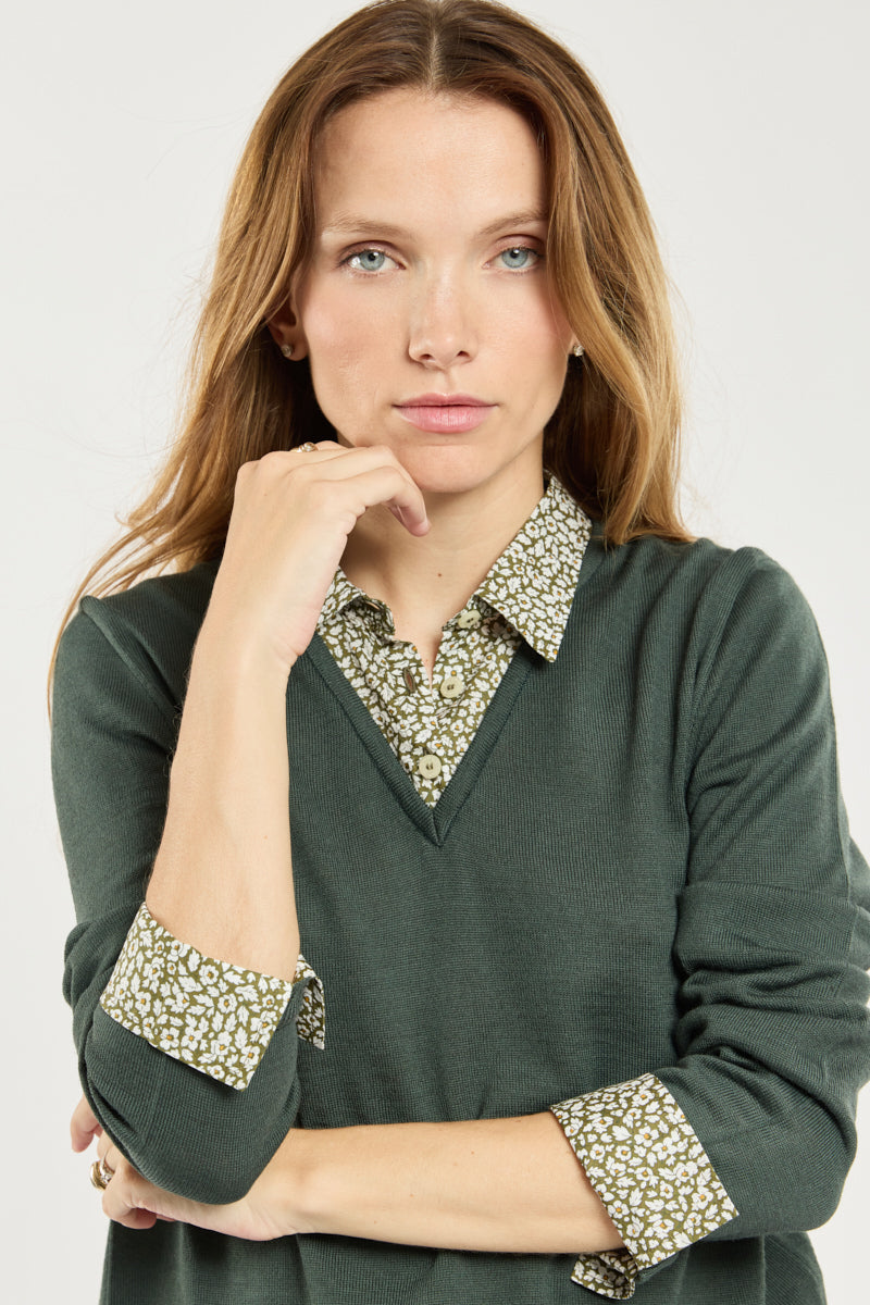 armor-lux-pull-trompe-l-il-femme-laine-50-laine image 2