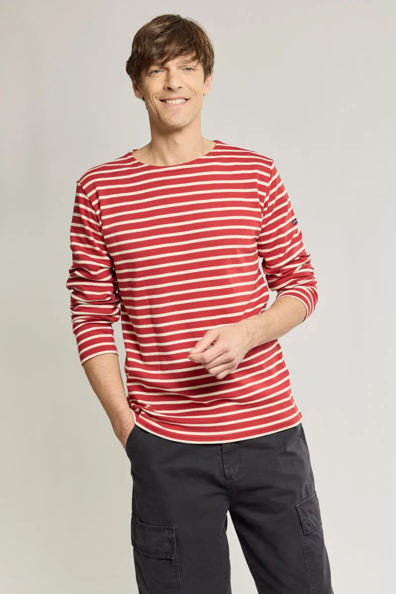 armor-lux-marini-re-homme-coton-pais-interlock-col-bateau-ajust-e image 1