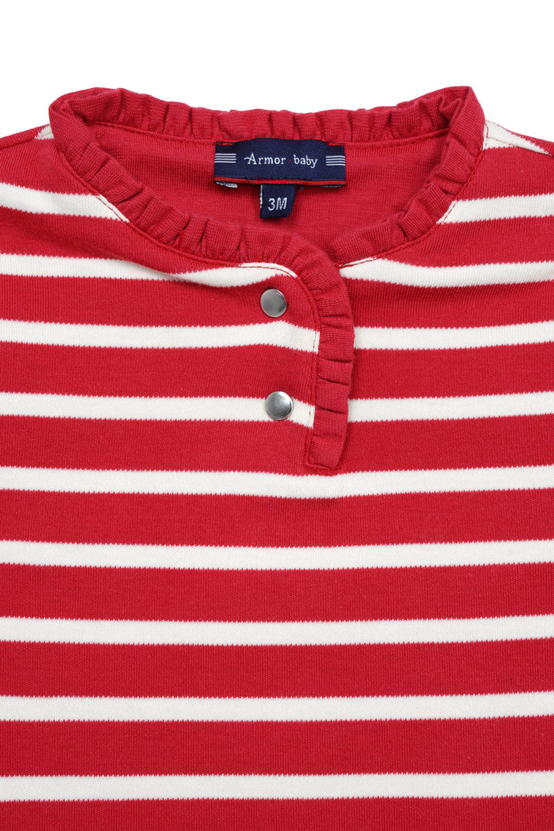 armor-lux-marini-re-col-boutonn-baby-coton-pais-260g-m image 3
