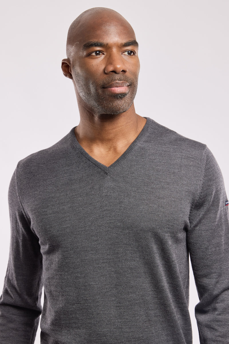 armor-lux-pull-col-v-noyal-homme-100-laine-m-rinos image 2