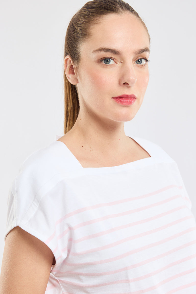 armor-lux-marini-re-femme-col-bateau-d-bardeur-coton-l-ger image 2